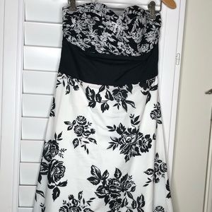 Strapless spring dress